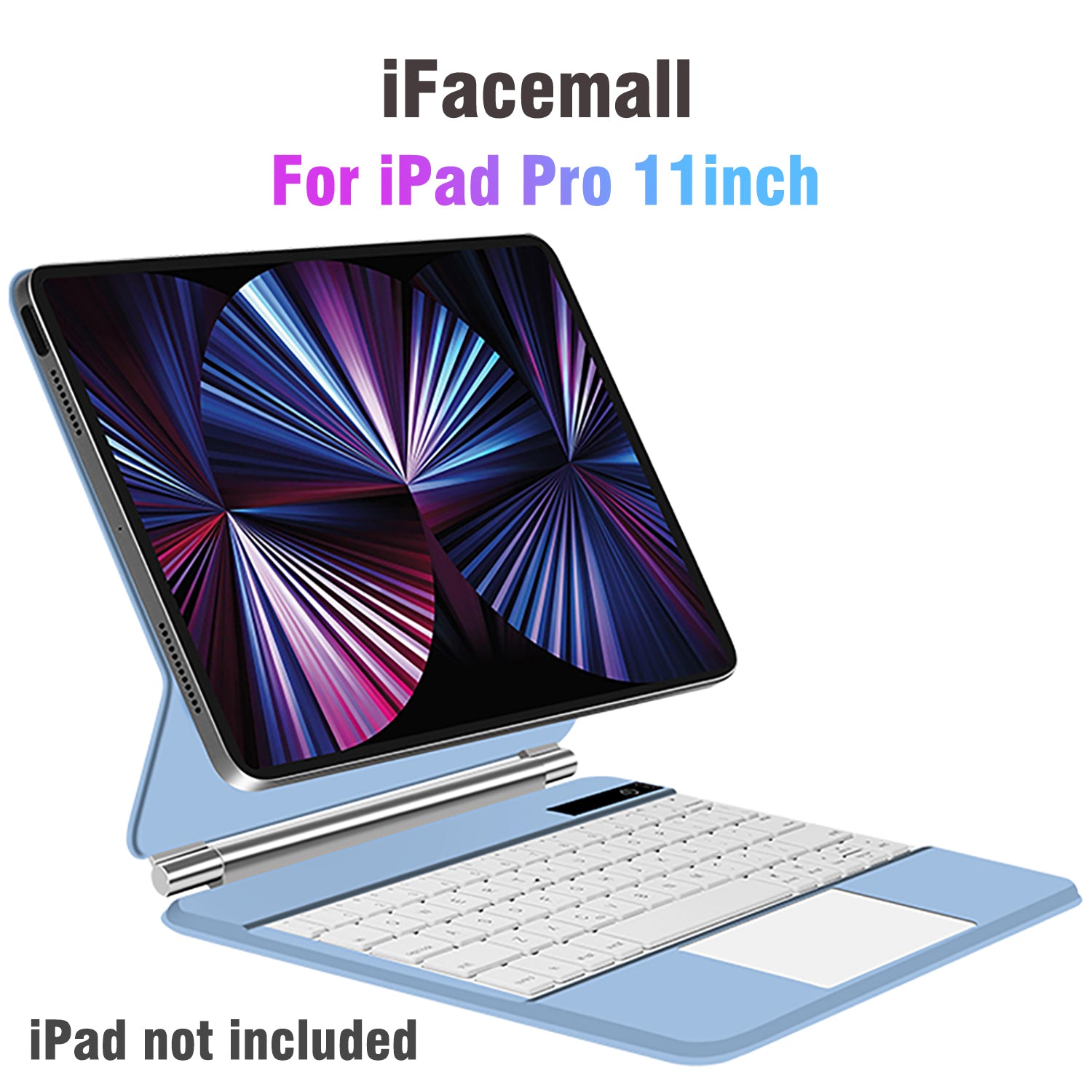 iFacemall Stylish Magic Keyboard Case for iPad Pro 11inch (2018/2020/2021/2022)