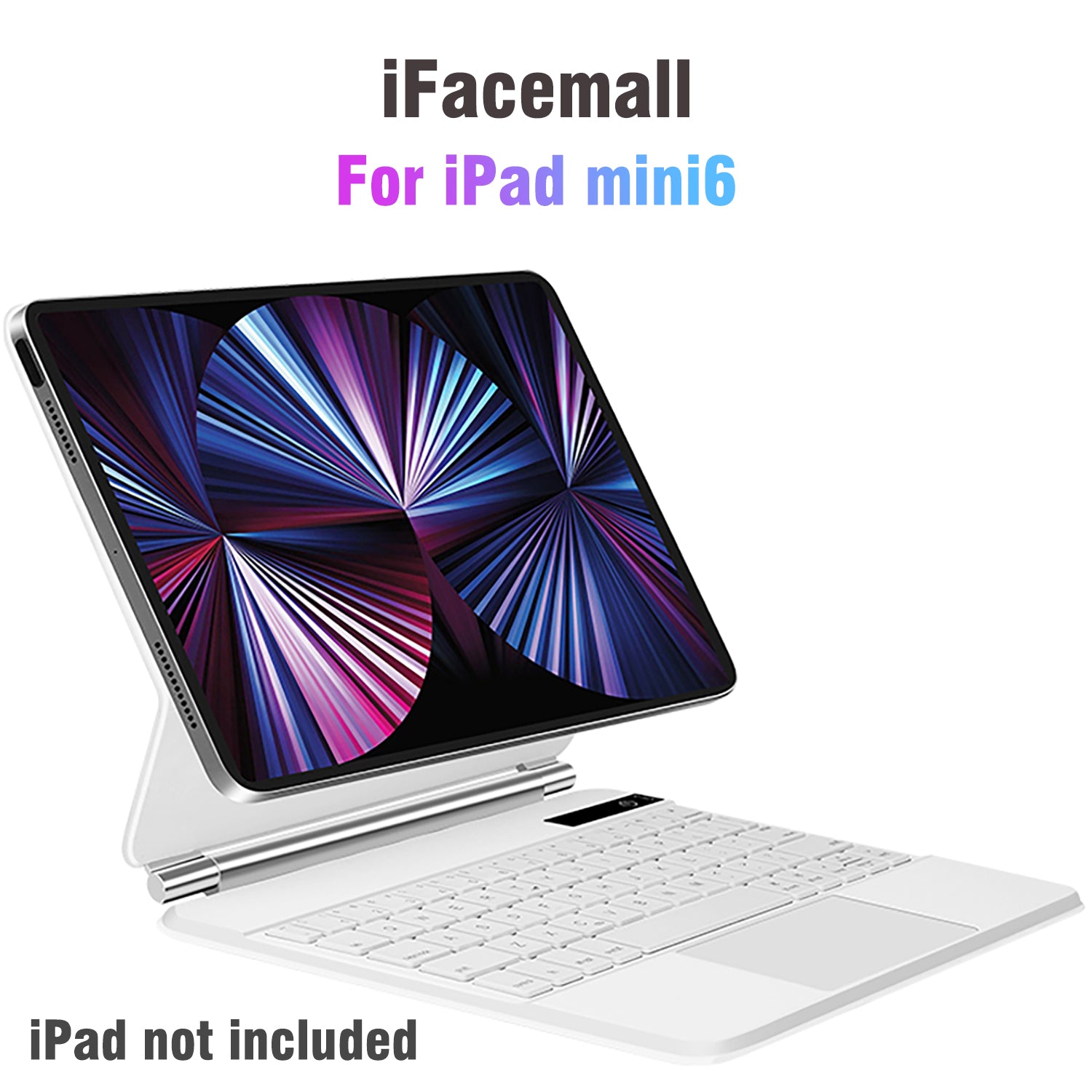 iFacemall Stylish Magic Keyboard Case for iPad mini 6th Generation 8.3inch (2021)